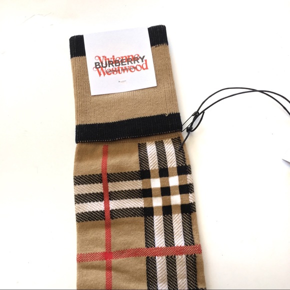 burberry knee high socks
